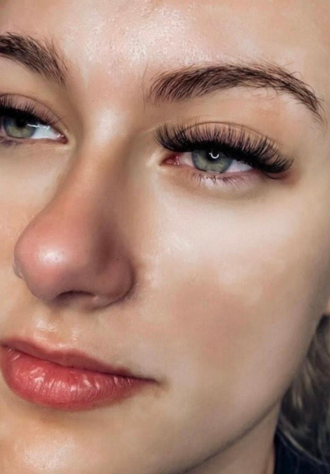 Lash extensions portrait