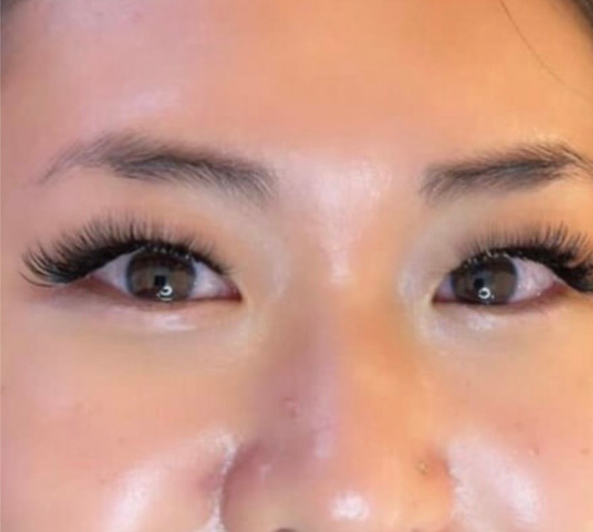 Lash extensions portrait