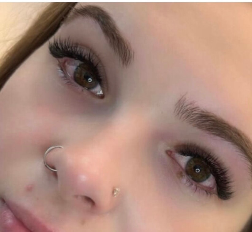 Lash extensions portrait